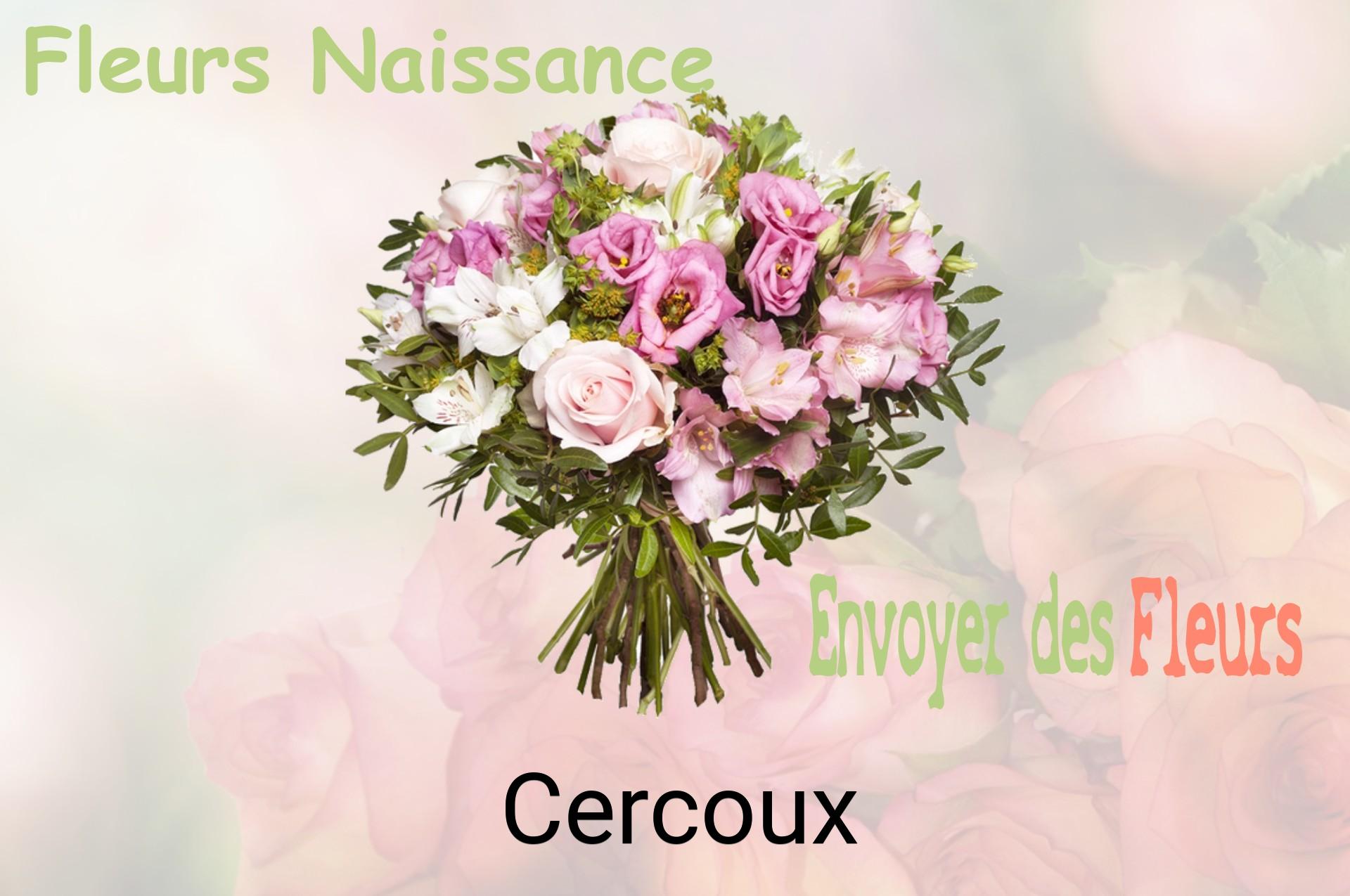 Bouquet de fleurs de naissance livré à Cercoux